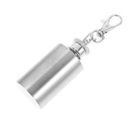 Cabilock 1Oz Flasque Mini Acier Inoxydable avec Porte-clés Flasque Pratique pour Eau ou Jus Accessoire Compact et Élégant à Emporter