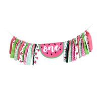 Cabilock 1Pc Décoration De Fête D'Anniversaire Décorations Joyeux Premier Anniversaire Bannière Pastèque Fournitures De Fête D'Anniversaire Décoration Pour Anniversaire Pastèque