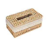 Cabilock 1Pièce Boîte de Rangement Tissée pour Mouchoirs Organisateur de Table Simple et Élégant pour Environnement de Vie Propre