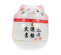 Cabilock 1Pièce Chat Maneki Neko Wobble Tumbler Décoratif Ornement De Bureau Et Maison Statuette Chanceuse
