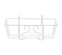 Cabilock 1pièce Support De Fleurs Suspendu Fer Étagère à Plantes Décorative pour Balcon Accroche Pot De Fleurs avec Blancs pour Jardin Vertical Et Décoration Espace Extérieur