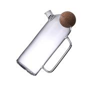 Cabilock 1pièce Théière Verre Transparent Avec Bouchon Liège Pichet À Thé Pour Usage Domestique Pour Eau Thé Jus Et Plus
