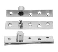 Cabilock 2 Charnières Pivotantes en Acier Inoxydable 360° Rotation, Charnières Porte Invisibles pour Bois, Pivot Excentrique Moyen, Accessoires Quincaillerie Porte Cachée, Lot 2 Pièces