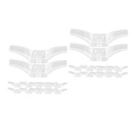Cabilock 2 Ensembles Crochets De Rideaux Fixateurs Pom Lot de Attaches pour Stores Voilages Crochets De Installation Facile 12 Pièces * 2