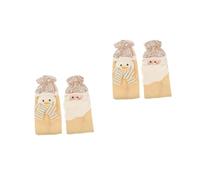 Cabilock 2 Ensembles Lot De 2 Housses De Vin De Noël Housses De Bouteille De Vin De Bouteille De De Noël De pour s De se De 2 pièces * 2