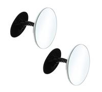 Cabilock 2 ensembles Miroir Angle Mort Rétroviseur Auxiliaire Verre Plastique pour Voiture Installation Facile et Champ de Vision Élargi