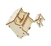 Cabilock 2 Ensembles Petite boîte à Musique pour Piano Trousses Filles pour Les garçons pour Les Enfants Piano Miniature Room Decor pour Enfants Musical d'assemblage en Bois