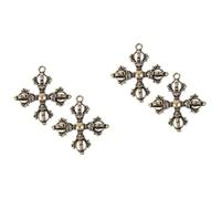 Cabilock 2 Ensembles Porte-clés Pilon Colliers Bracelets Stylos Avec Chaîne Pendentif Runes Perlé Collier Affichage Charmes Collier De Charme Pour Les Femmes Laiton 2 Pièces * 2