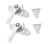 Cabilock 2 Ensembles Verrou Crescent Acier Inoxydable pour Fenêtres Coulissantes de Systèmes de Sécurité pour Renforcer la Protection des Portes et Fenêtres Installation Facile et