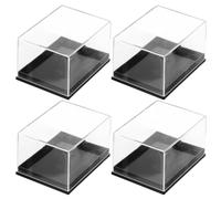 Cabilock 2 Ensembles Vitrines Claires Boîtes D'échantillons Vitrine De Pierres Précieuses Afficher Stockage De Minéraux En Vrac Affichage De Pierres Précieuses Bijoux Plastique 4 Pièces * 2