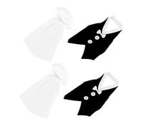 Cabilock 2 Ensembles Wedding Wine Bottle Covers Bridal Groom Decorative Wraps for Engagement Parties Anniversary Centerpiece Decorations