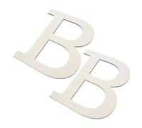 Cabilock 2 Grandes Lettres Murales en Bois 12 Pouces, Lettre B Non Finie, Décoration Murale Polyvalente pour Chambre D’garçon et Filles et Bureaux, Lot de 2