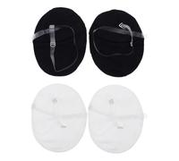 Cabilock 2 paires Coussinets Anti-transpiration Sous Aisselles Réutilisables avec Absorbants et Confortables pour Sport Extérieur et Activités Quotidiennes Paquet de Noir et Blanc