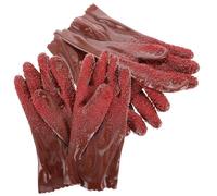 Cabilock 2 Paires Gants de Drainage Antidérapants Multifonctionnels PVC de Gants Réutilisables pour Nettoyage de Tuyaux Imperméables et Sécurisés avec Design Flexible pour Plomberie et