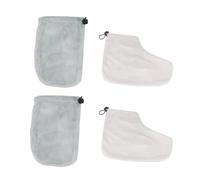 Cabilock 2 paires Set de Mitaines et Coton Isolant pour Bain de Paraffine Accessoires de Soin pour Spa et Usage Maison Maintien Chaleur pour Thérapie Cire Couleur Couleur Aléatoire