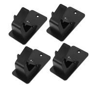 Cabilock 2 Paires Support Tringle Rideaux Adhésif sans Perçage Lot Clips Robustes pour Tringle Séchage et Penderie Fixation Murale sans Trace