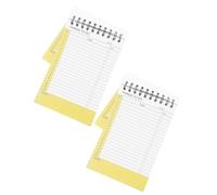 Cabilock 2 Paquets Undated Daily Planner Notebook Spiral Flip Design Lined To Do List Notepad Top Bound Coil Organizer For Task Management And Goal Planning