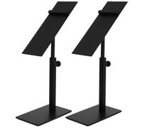 Cabilock 2 Pcs en Acier Inoxydable Présentoir Support À Chaussures Talons Hauts Étagère Affichage Prop Rack 2 Pièces 140 * 50 Cm Noir Mobile Petite Étagère À Chaussures Étagère À