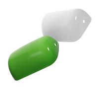 Cabilock 2 Pièces Abat Jour Lampe de Bureau Vintage Verre Rétro Remplacement pour Lampe de Banquier Protection des Yeux Installation Facile Teintes Verte et Blanche
