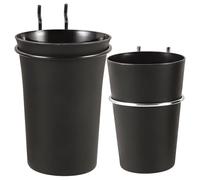 Cabilock 2 pièces Accessoires Pegboard Organisateur Mural avec Crochets et Porte-gobelets Robustesse et Rangement Polyvalent pour Outils et Petits Objets Lot de Petit Pot Noir Grand Pot