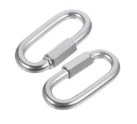 Cabilock 2 Pièces Anneaux de Connexion Acier Inoxydable Mousquetons à Ressort Robustes pour Chaînes et Sangles Anneaux de Sécurité Résistants pour Remorquage et Haute Capacité de