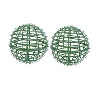 Cabilock 2 Pièces Arrangement De Fleurs Cadre De Sphère Topiaire Support De Cadre Vert Porte-boules Topiaires Cage Support Boule Cadre Topiaire Décor Artificiel Fleurs Et Plantes Plastique