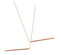 Cabilock 2 pièces Baguettes de Radiesthésie Cuivre pour Détection Eau et Exploration Géologique Tiges Flexibles pour Chasse Au Trésor Outils pour Irrigation et Maintenance Souterraine Lot