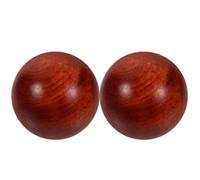 Cabilock 2 Pièces Balle D'exercice en Bois de Dalbergia 5cm pour Entraînement des Mains et Étirement Musculaire, Balle Artisanale pour Rééducation et Renforcement