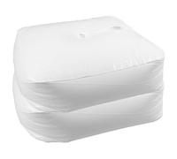 Cabilock 2 Pièces Base Carrée Remplissable PVC pour Arche de Ballons Poids Eau Réutilisable Socle Stable pour Décoration Mariage Anniversaire et Fête Lot de Support Ballast