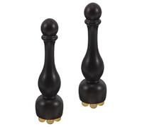 Cabilock 2 Pièces Bâtonnet de Massage Facial en Bois de et Corne de Mouton, Outil de Relaxation des Yeux et Détente des Muscles Visage, Forme Petite Fleur de, Usage Quotidien Partout