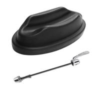 Cabilock 2 Pièces Bloc de Rehausse de Roue Frontale Vélo, Stabilisateur | Acier et Plastique Noir, Design Antidérapant, Réduit les Vibrations, Usage Intérieur et Garage
