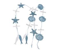 Cabilock 2 Pièces Boho Wall Hanging With Star Fish And Seashells Coastal Beach Decor For Living Nursery Patio Mediterranean Style Home And Cafe Ornament
