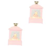 Cabilock 2 Pièces Boîte à Musique Lumineuse Forme de pour Garçon Fille Lampe Musicale Romantique avec de Neige Original pour Anniversaires et