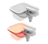 Cabilock 2 Pièces boîte de rangement rotative Seau corbeille poussière bac extérieur déchets ordures support de rangement divers poubelle de cuisine poubelle de véhicule petit bac abdos