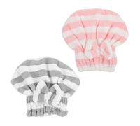 Cabilock 2 Pièces bonnet de séchage pour cheveux mouillés bonnet de serviettes pour cheveux shampooing towel serviette eponge bonnet absorbant les cheveux bonnet sec cheveux fille Polyester