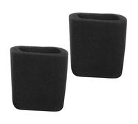 Cabilock 2 Pièces Bonnette des Bruits de Souffle pour Microphone en Mousse Noire Carrée Anti-vent Épaisseur 10mm pour Enregistrement et Scène