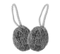Cabilock 2 pièces Boule à Récurer Acier Inoxydable Brosse Résistante sans Perte de Fil Outil de Nettoyage Wok pour