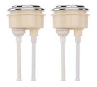 Cabilock 2 Pièces Bouton-poussoir Ovale de Réservoir Wc, Blanc, en
