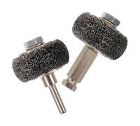 Cabilock 2 Pièces Brosse Métallique Inox pour Pneus Brosse Abrasive Résistante à Usure Meuleuse Pneumatique pour Polissage et Nettoyage Rapide des Pneus