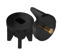 Cabilock 2 Pièces Butée Élastique pour Store Enrouleur Noir, de Rechange | Plastique, Fixation Ferme et Remplacement Facile, pour Intérieur, Bureaux et Systèmes de Protection Solaire