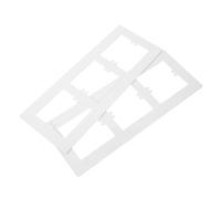 Cabilock 2 Pièces Cache Prise Électrique Triple Gang Plaque Murale Décorative Blanche Type Couverture Boîte Électrique pour Interrupteurs et Prises Standard Installation Facile Finition