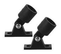 Cabilock 2 pièces Capuchon Bimini de Bateau 22 MM en Nylon Noir pour auvent | Quincaillerie marine pour canopée, fixation à ajustement serré, résiste aux vents forts, usage yacht et aventures