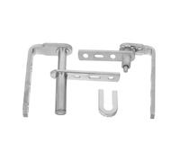 Cabilock 2 Pièces charnière de porte matériel de fermeture automatique Hinges de porte de fermeture auto-clôture Clôture Acier inoxydable Argent