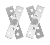 Cabilock 2 Pièces Charnières Invisibles Acier Inoxydable Pivot pour Armoires Montage Robuste Support Haut et Bas Système et