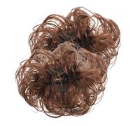 Cabilock 2 pièces Chignon à Pince Bou Extensions Cheveux Ondulés Désordonnés Accessoires Chignon Pratiques pour Femmes Facile à Poser et Style Polyvalent pour Fêtes et Cosplay