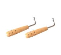 Cabilock 2 pièces Clé de Réglage Lyre Harpe Professionnelle Outil Robuste Antirouille pour Accordage Rapide et Précis des Instruments à Cordes