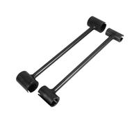 Cabilock 2 Pièces Clé Paumelles Robuste pour Coupe Feu Outil Professionnel de des Charnières Ajusteur de Jeu pour Usage Industriel et Commercial Kit Noir Variée