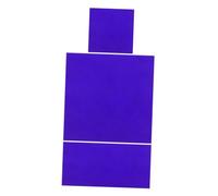 Cabilock 2 Pièces Cobalt Glass Sheets Heat Resistant for Accurate Flame Color Reaction Chemistry Experiment Plates Compatible with School Lab Equipment