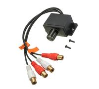 Cabilock 2 pièces Contrôleur Niveau Amplificateur Audio Voiture Pratique Du Volume et Gain pour Caisson Amplificateur Hifi Stéréo Compatible Suv et Voiture