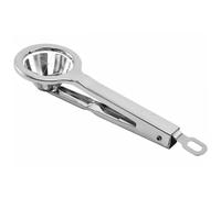 Cabilock 2 Pièces Coupe-oeufs Ustensile Craquelin Anneau D'oeuf Outil Pour Éplucher Les Oeufs Coquetier Pour Réfrigérateur Gadget Pocheuse D'oeufs Jaune D'œuf Pomme Silver Acier Inoxydable